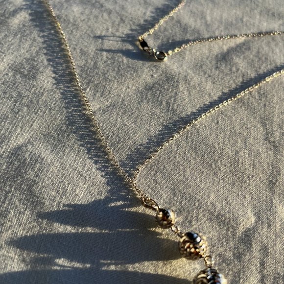 Silver graduated globe necklace 925 - Picture 5 of 5